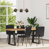 Vidaxl eetkamerstoelen 4 st kunstleer zwart