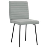 Vidaxl eetkamerstoelen 4 st fluweel lichtgrijs