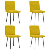 Vidaxl eetkamerstoelen 4 st fluweel geel