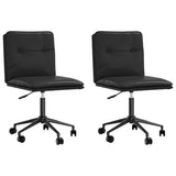 Vidaxl eetkamerstoelen 2 st kunstleer zwart