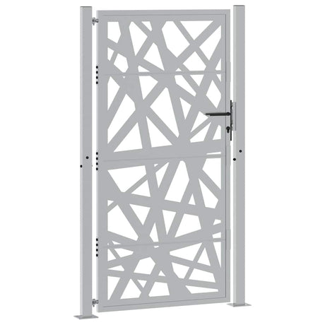 Vidaxl poort met lichtontwerp 100x175 cm weervast staal