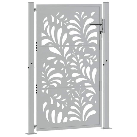 Vidaxl poort met golfontwerp 100x150 cm weervast staal
