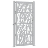 Vidaxl poort met sporenontwerp 100x200 cm weervast staal