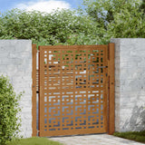 Vidaxl poort met kruisontwerp 100x100 cm weervast staal