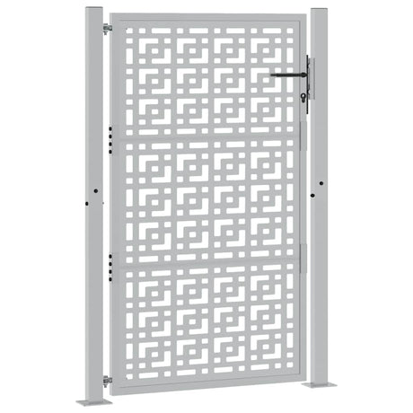 Vidaxl poort met kruisontwerp 100x150 cm weervast staal