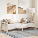 Vidaxl slaapbank met matras 80x200 cm massief grenenhout wit