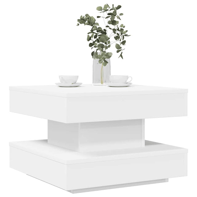 Vidaxl salontafel 360 graden draaibaar 50x50x34,5 cm wit