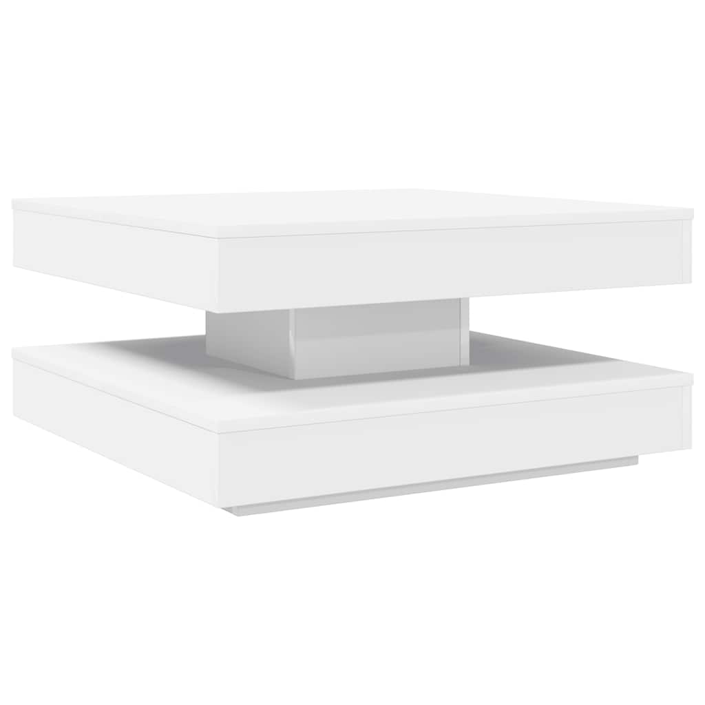 Vidaxl salontafel 360 graden draaibaar 70x70x34,5 cm wit