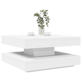 Vidaxl salontafel 360 graden draaibaar 70x70x34,5 cm wit