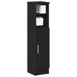 Vidaxl badkamerkast met rolhouder 20,5x22x90 cm zwart