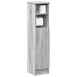 Vidaxl badkamerkast met rolhouder 20,5x22x90 cm grijs sonoma eiken