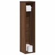 Vidaxl badkamerkast met rolhouder bruin eiken 20,5x20x90 cm