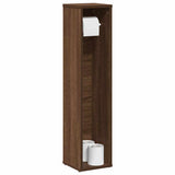 Vidaxl badkamerkast met rolhouder bruin eiken 20,5x20x90 cm