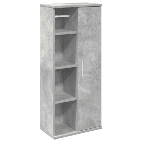 Vidaxl badkamerkast met rolhouder 39x22x90 cm betongrijs