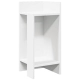 Vidaxl bijzettafeltje met plank 25,5x27x60 cm wit