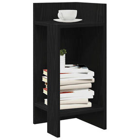Vidaxl bijzettafels 2 st met plank 25,5x27x60 cm zwart