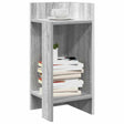 Vidaxl bijzettafels 2 st met plank 25,5x27x60 cm grijs sonoma eiken