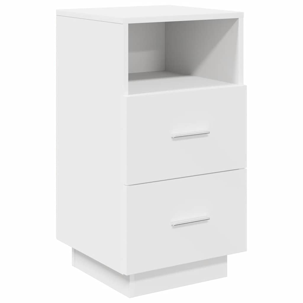 Vidaxl nachtkastje met 2 lades 36x36x68 cm wit