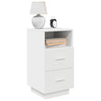 Vidaxl nachtkastje met 2 lades 36x36x68 cm wit