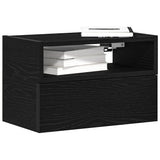Vidaxl nachtkastje wandgemonteerd 45x26x28,5 cm zwart