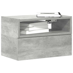 Vidaxl nachtkastje wandgemonteerd 45x26x28,5 cm betongrijs