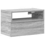 Vidaxl nachtkastje wandgemonteerd 45x26x28,5cm grijs sonoma eikenkleur