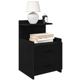 Vidaxl nachtkastjes 2 st met 2 lades zwart 40x36,5x62 cm