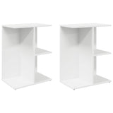 Vidaxl nachtkastjes 2 st 46,5x29x61 cm bewerkt hout wit