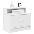 Vidaxl nachtkastje met lade 51x31x47 cm wit