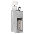 Vidaxl nachtkastjes 2 st met lade 20x36x60 cm grijs sonoma eikenkleur