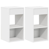 Vidaxl nachtkastjes 2 st met lade 35x34x66,5 cm wit