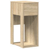 Vidaxl computertorenstandaard met lade 30x44x74 cm sonoma eikenkleurig