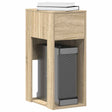Vidaxl computertorenstandaard met lade 30x44x74 cm sonoma eikenkleurig