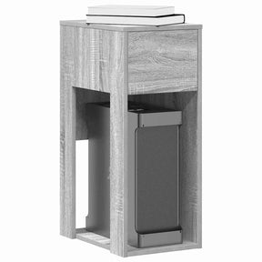 Vidaxl computertorenstandaard met lade 30x44x74 cm grijs sonoma eiken