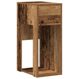 Vidaxl computertorenstandaard met lade 30x44x74 cm oud houtkleurig