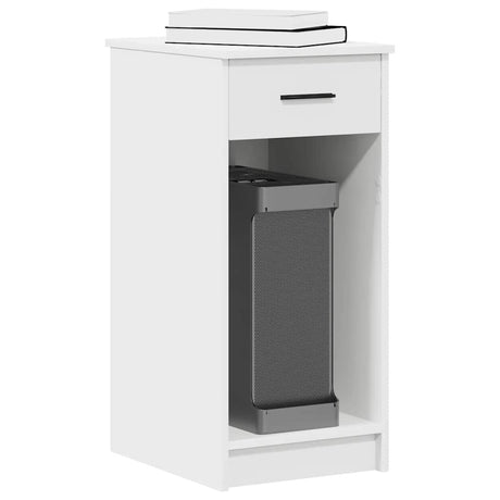 Vidaxl computertorenstandaard met lade 35x45x77 cm wit