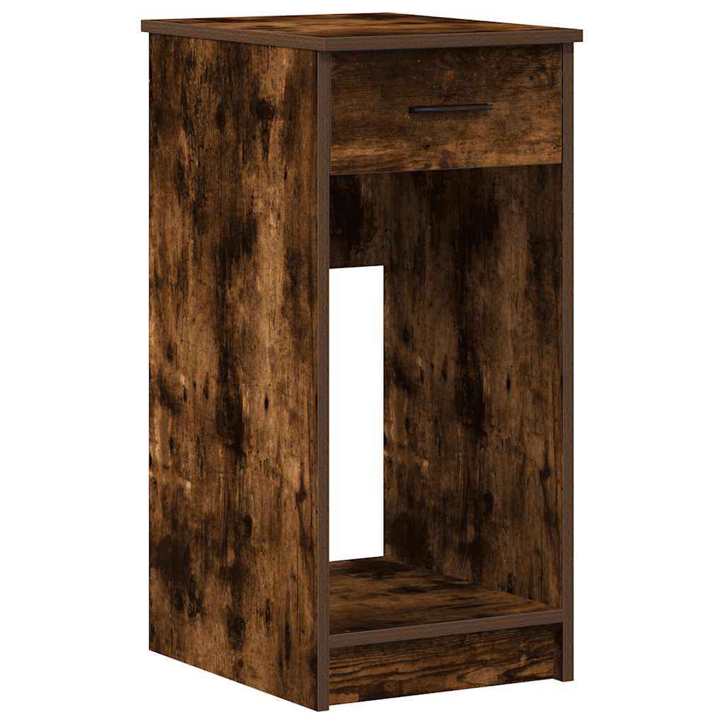 Vidaxl computertorenstandaard met lade 35x45x77 cm gerookt eikenkleur
