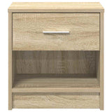 Vidaxl nachtkastjes 2 st met lade 39x28x41 cm sonoma eikenkleurig