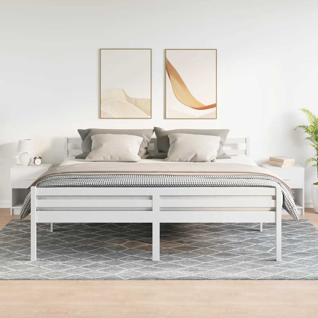 Vidaxl nachtkastjes 2 st met lade 40x34x50 cm wit