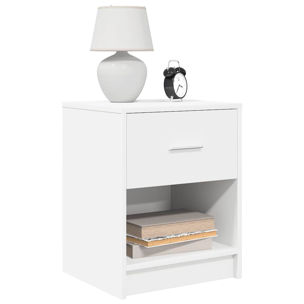 Vidaxl nachtkastjes 2 st met lade 40x34x50 cm wit
