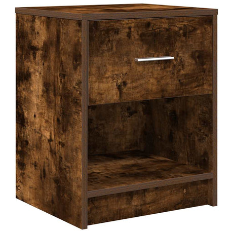 Vidaxl nachtkastje met lade 40x34x50 cm gerookt eikenkleurig