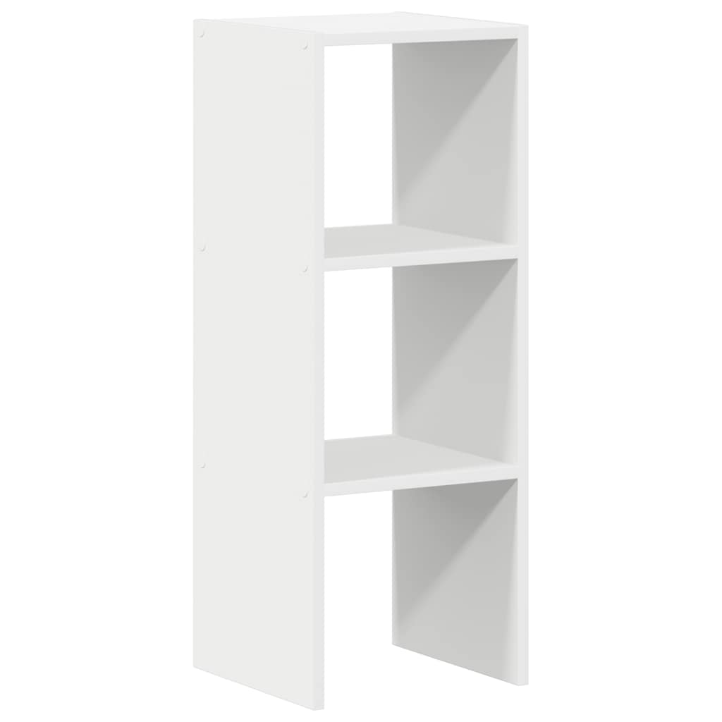Vidaxl boekenkast stapelbaar 30x30x80 cm bewerkt hout wit