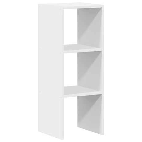 Vidaxl boekenkast stapelbaar 30x30x80 cm bewerkt hout wit