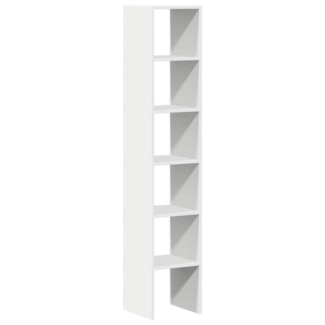 Vidaxl boekenkasten 2 st stapelbaar 30x30x80 cm bewerkt hout wit