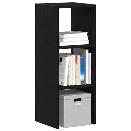 Vidaxl boekenkast stapelbaar 30x30x80 cm bewerkt hout zwart eikenkleur