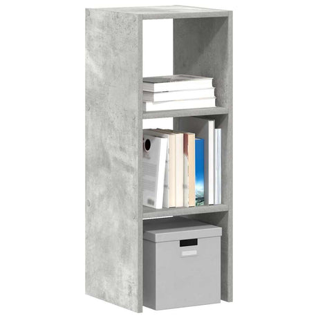 Vidaxl boekenkast stapelbaar 30x30x80 cm bewerkt hout betongrijs