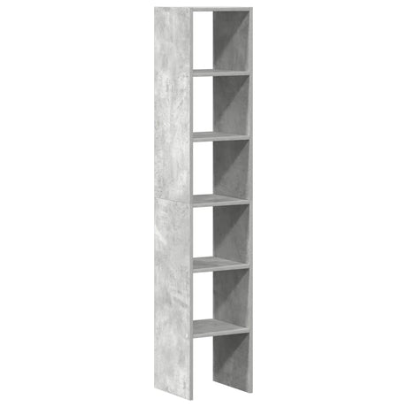 Vidaxl boekenkasten 2 st stapelbaar 30x30x80cm bewerkt hout betongrijs