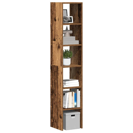 Vidaxl boekenkasten 2 st stapelbaar 30x30x80 cm bewerkt hout oud hout