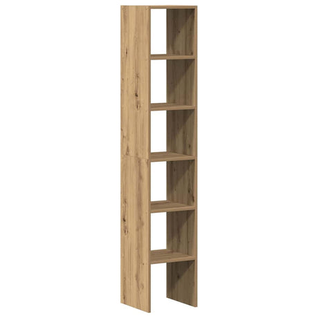 Vidaxl boekenkasten 2 st 30x30x80 cm bewerkt hout artisanaal eiken