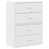 Vidaxl kasten met 4 lades 2 st 60x31x40 cm bewerkt hout wit